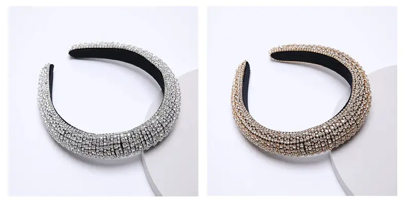 Vintage European Bang Baroque Glass Rhinestone Velvet — feature 13