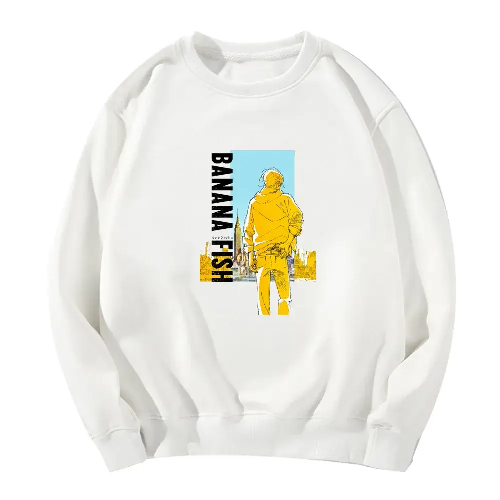 Pink Banach Fish Printed Sweatshirt for Men - Image 9