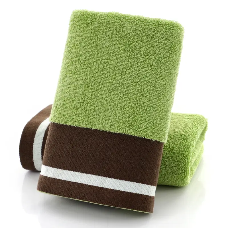 Towel Set Blue Striped Thick Cotton Face Towel - Image 13