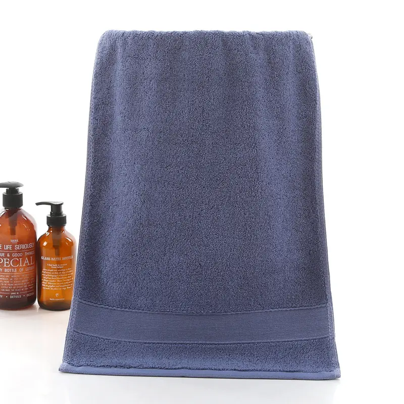Towel Set Blue Striped Thick Cotton Face Towel - Image 20