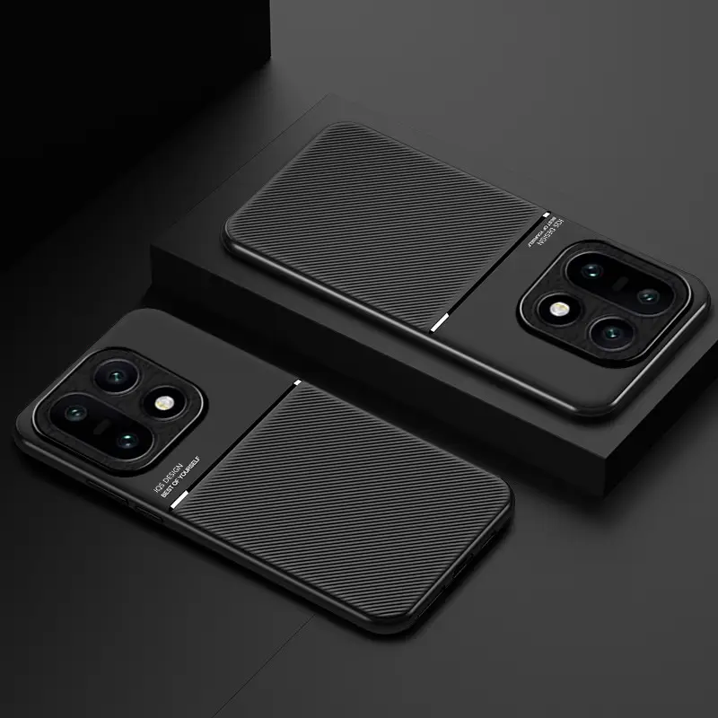 Magnetic Phone Case for OnePlus Ace6 with Leather Texture