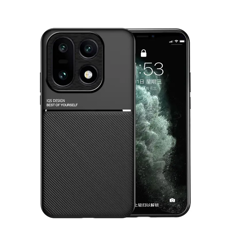 Magnetic Phone Case for OnePlus Ace6 with Leather Texture