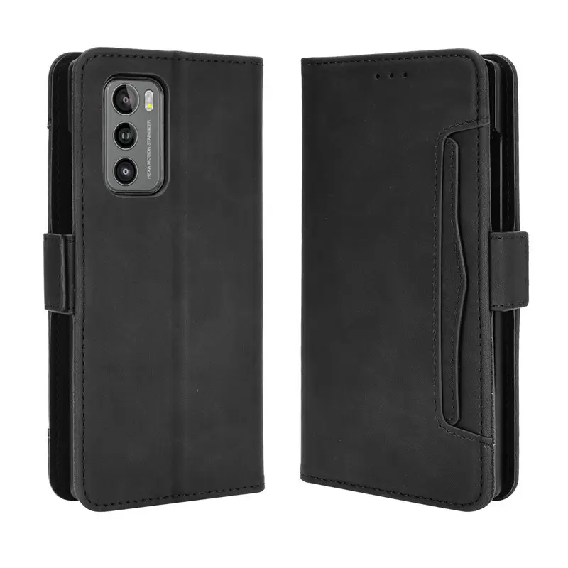 Brown Leather Flip Phone Case with Multi-Card Slot - Image 10