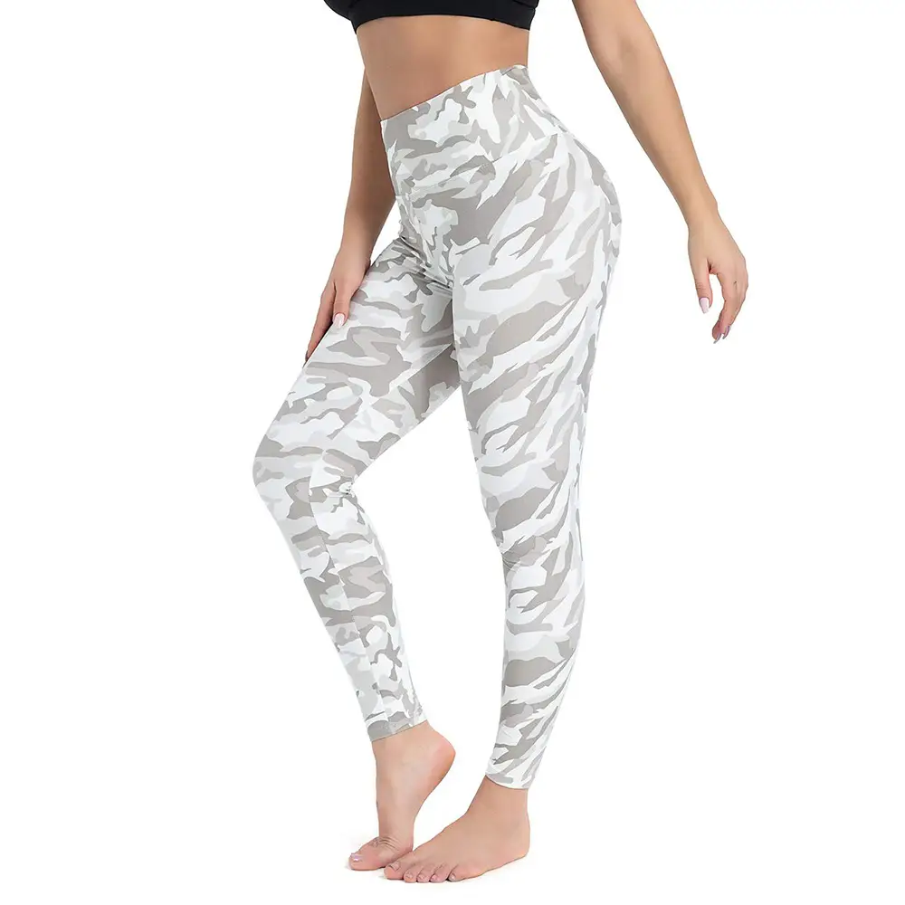 Women's Digital Print Camouflage Leggings High Waist Sports Tights - Image 6