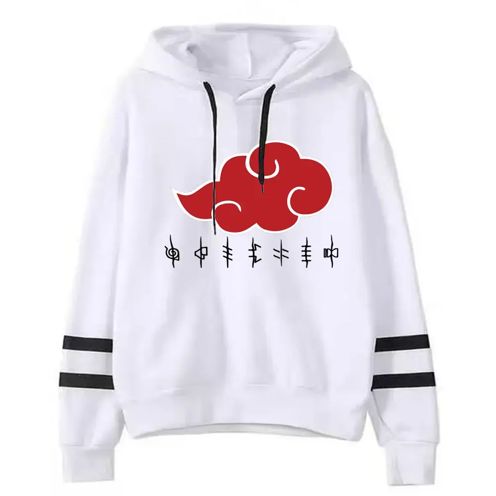 Naruto Hoodie Maroon Cloud Print with Crossbody Bag - Image 6