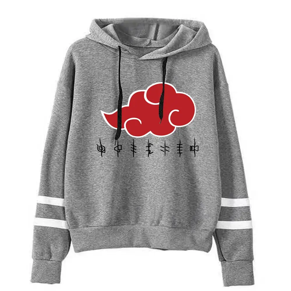 Naruto Hoodie Maroon Cloud Print with Crossbody Bag - Image 7