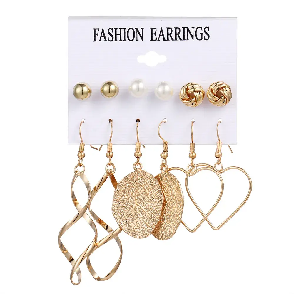 Cross-Border Earring Set with Pearl & Tassel Design - Image 11