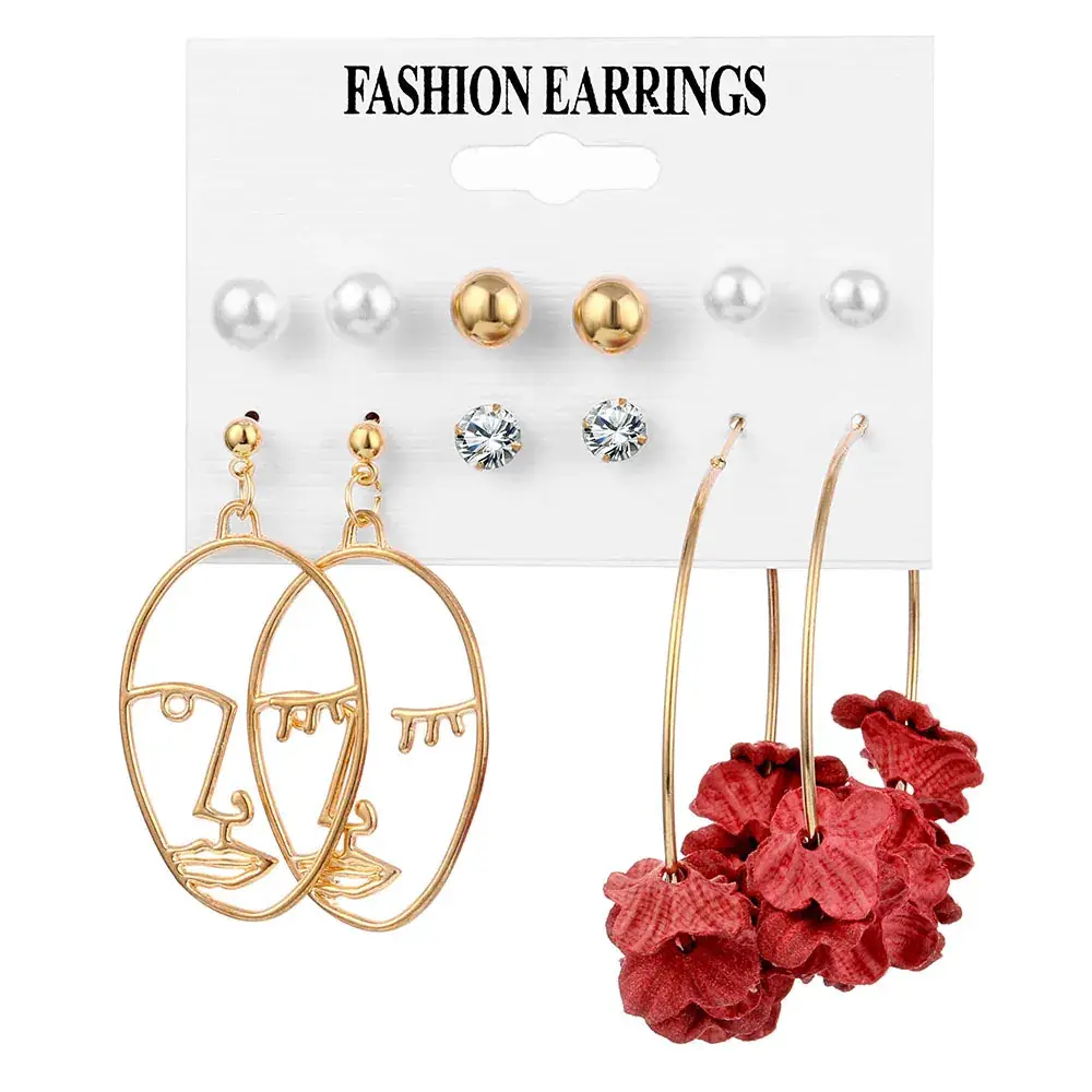 Cross-Border Earring Set with Pearl & Tassel Design - Image 6