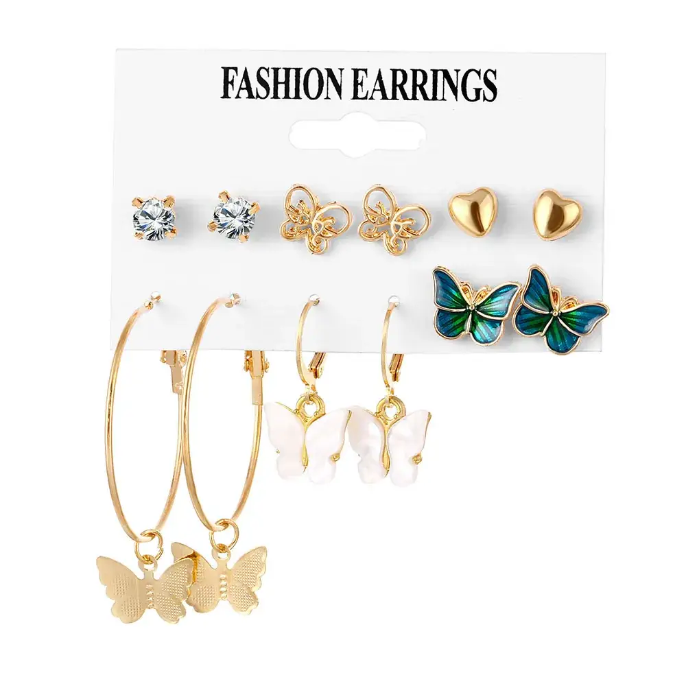 Cross-Border Earring Set with Pearl & Tassel Design - Image 7