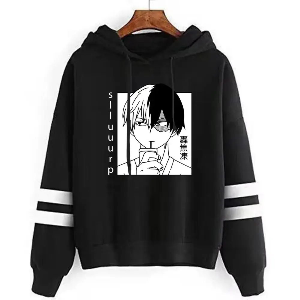 Men Hoodie Gray Graphic My Hero Academia Boku No Hero - Image 8