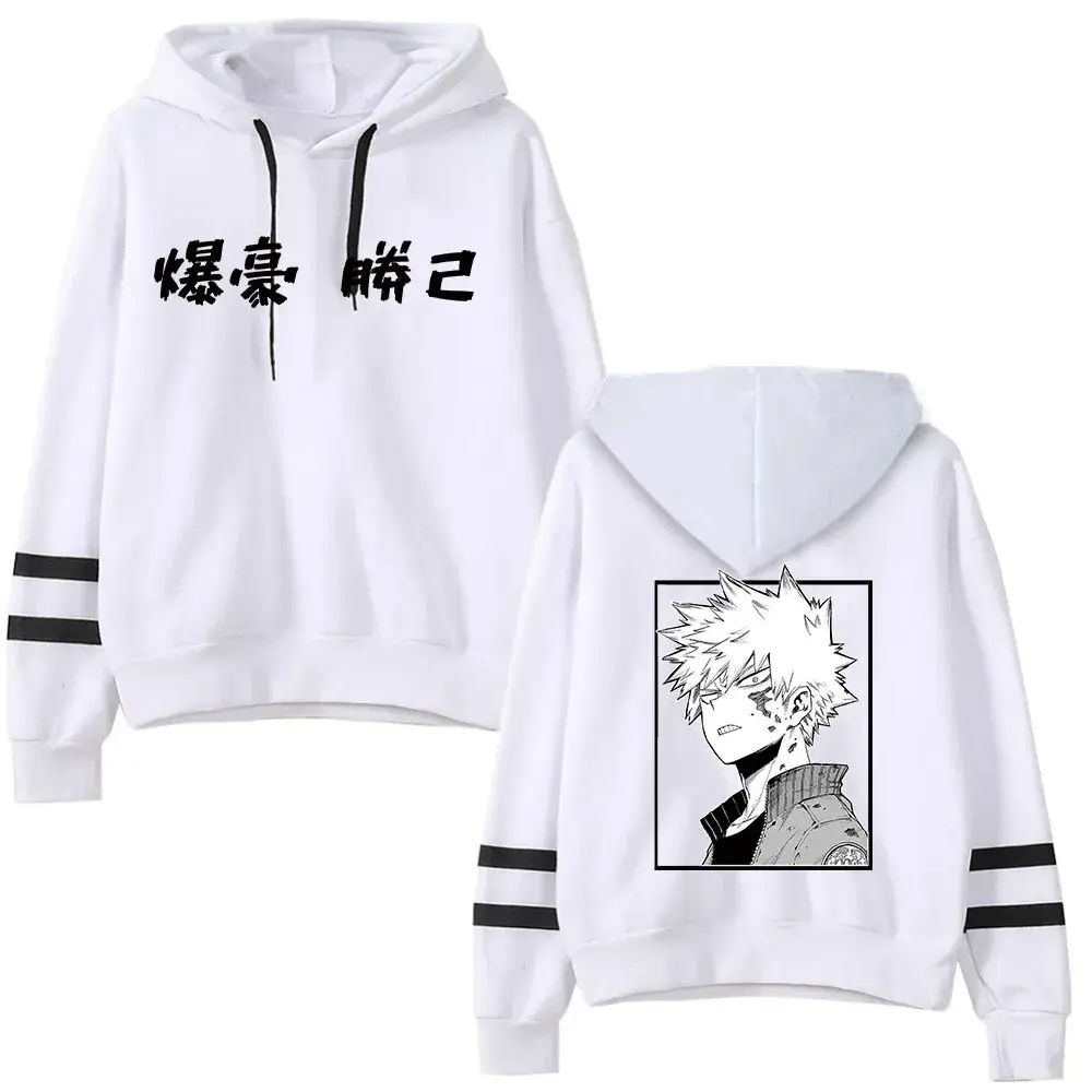 Men Hoodie Gray Graphic My Hero Academia Boku No Hero - Image 11