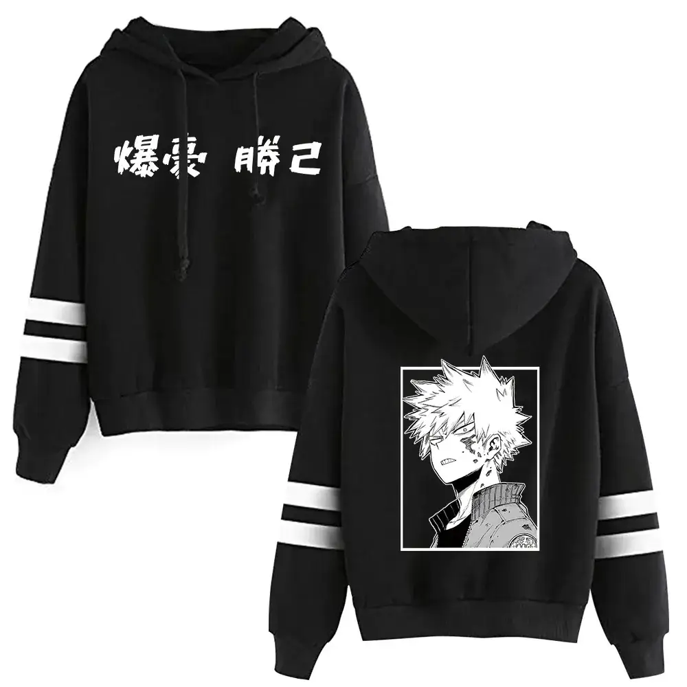 Men Hoodie Gray Graphic My Hero Academia Boku No Hero - Image 13