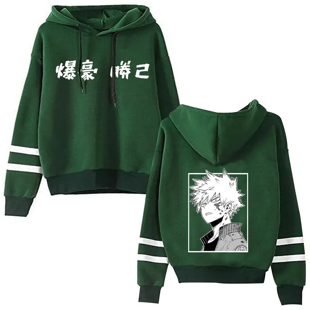 Men Hoodie Gray Graphic My Hero Academia Boku No Hero - Image 14