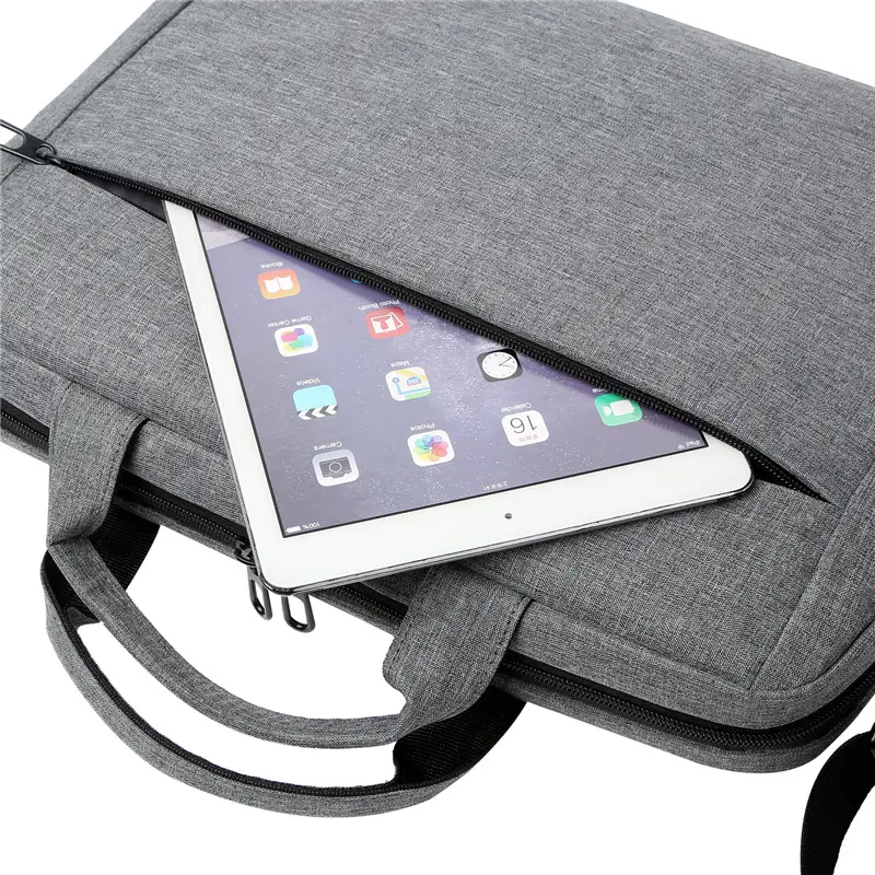 Oxford Cloth Cross-Border Laptop Bag Grey Messenger - Image 6