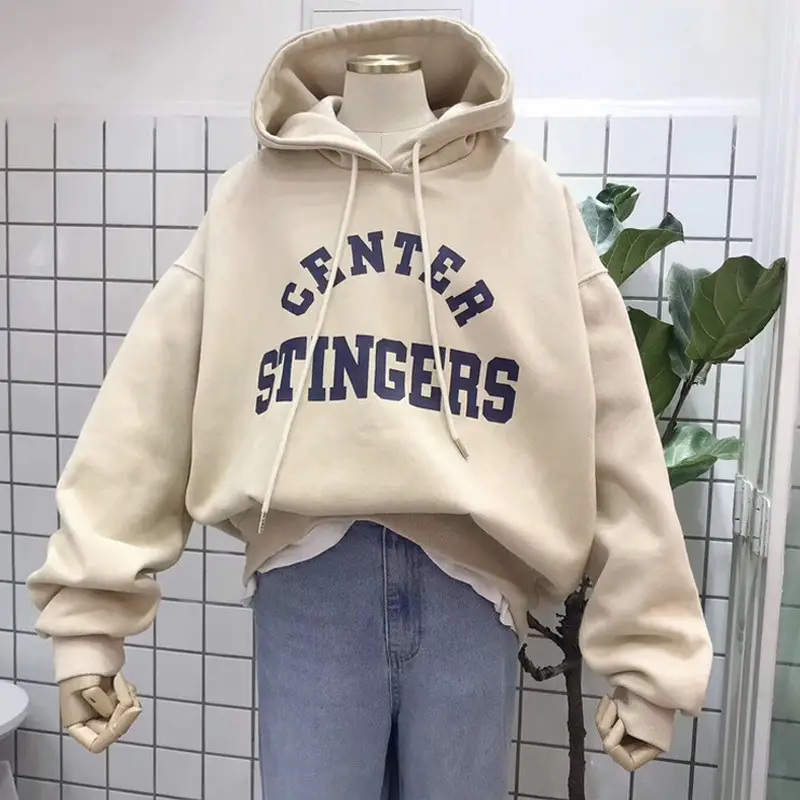 Women Center Stingers Fleece Hoodie Yellow Long Sleeve — feature 2