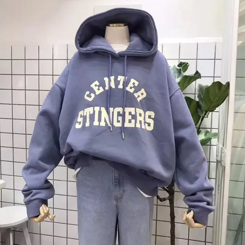Women Center Stingers Fleece Hoodie Yellow Long Sleeve - Image 2