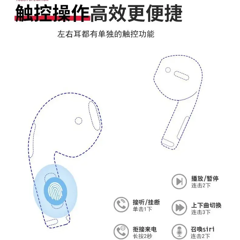 Bluetooth Headset Pro4 Wireless Touch 5.0 - Image 10