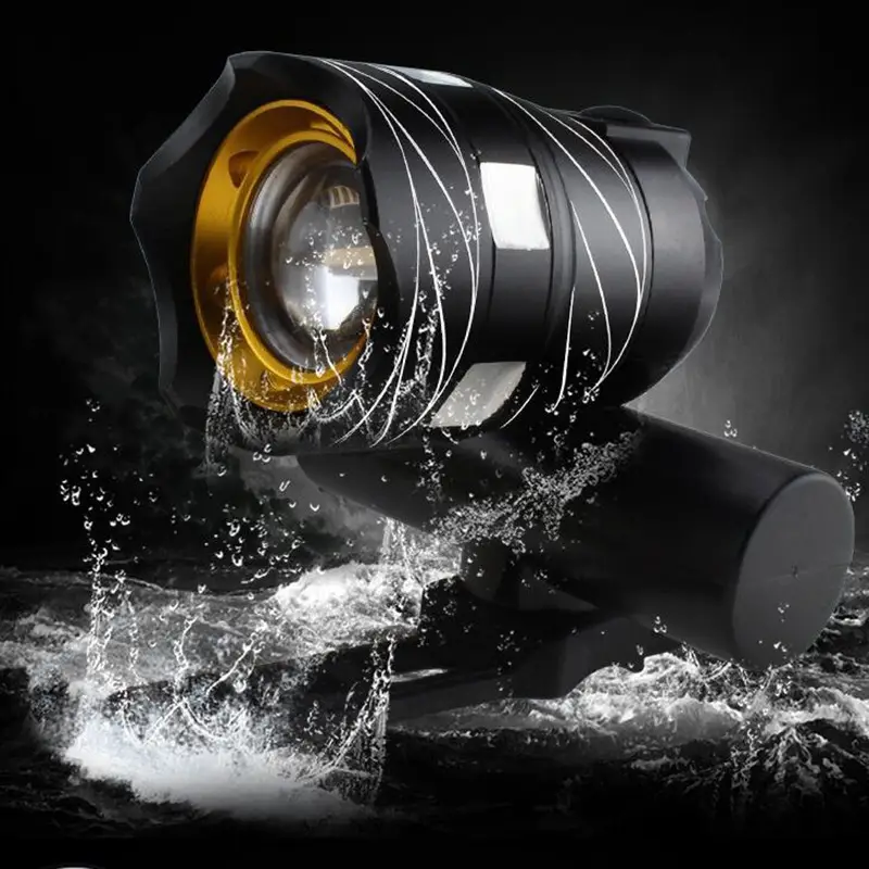 USB Rechargeable Mountain Bike Headlight Black