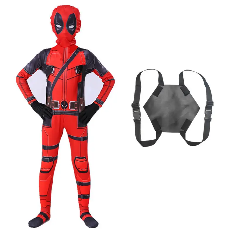 Deadpool One-piece Bodysuit Halloween Costume Kids - Image 2