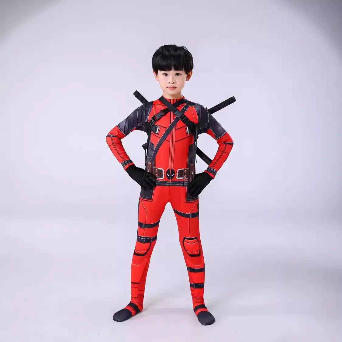 Deadpool One-piece Bodysuit Halloween Costume Kids - Image 5