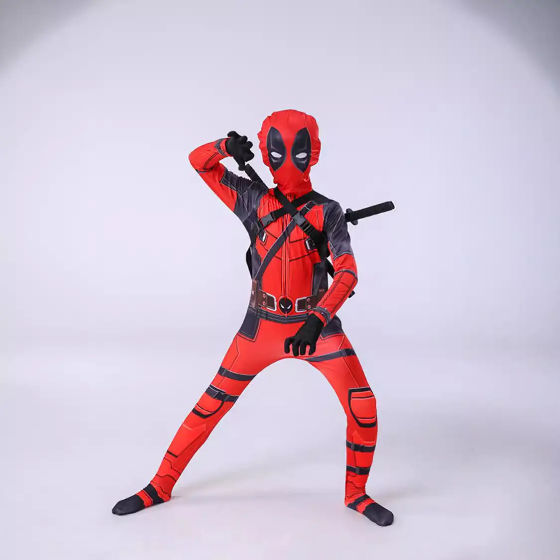 Deadpool One-piece Bodysuit Halloween Costume Kids - Image 6