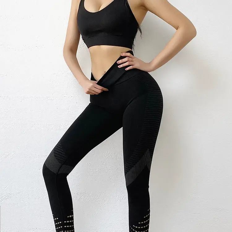 European American Cross Border Peach Hip High Waist Slim Yoga Trousers — feature 21