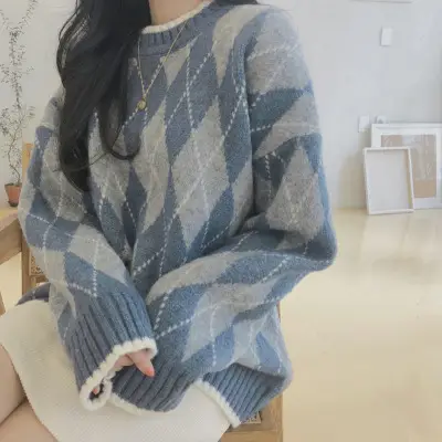 Women Lazy Style Pullover Sweater Winter 2025