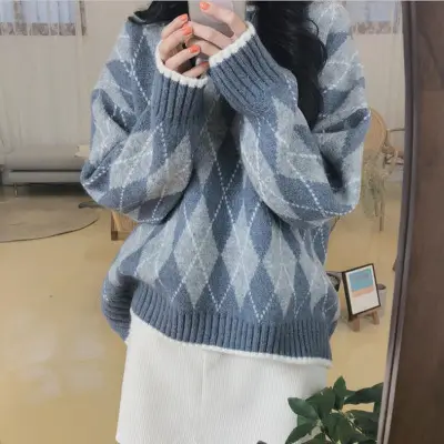 Women Lazy Style Pullover Sweater Winter 2025
