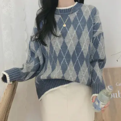 Women Lazy Style Pullover Sweater Winter 2025