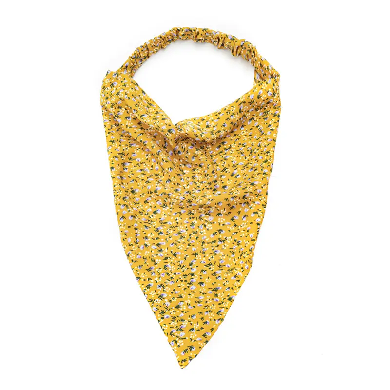 Women's Floral Triangle Hair Band with Strap - Image 10