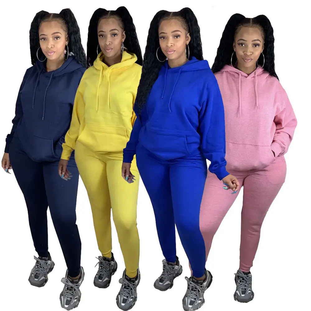 Ladies Velvet Sports Suit 2-Piece Neon Solid Color - Image 10