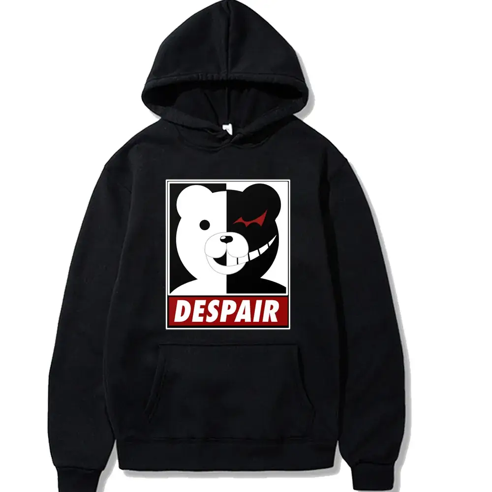Danganronpa Bear Fleece Hooded Sweatshirt Yellow - Image 5