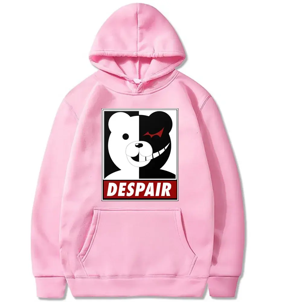 Danganronpa Bear Fleece Hooded Sweatshirt Yellow - Image 6