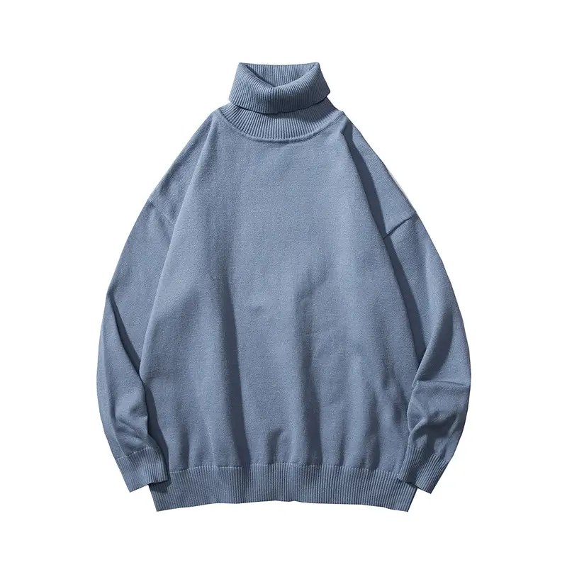 Men's 2020 New Korean Style Sweater Blue Slim Fit — feature 12
