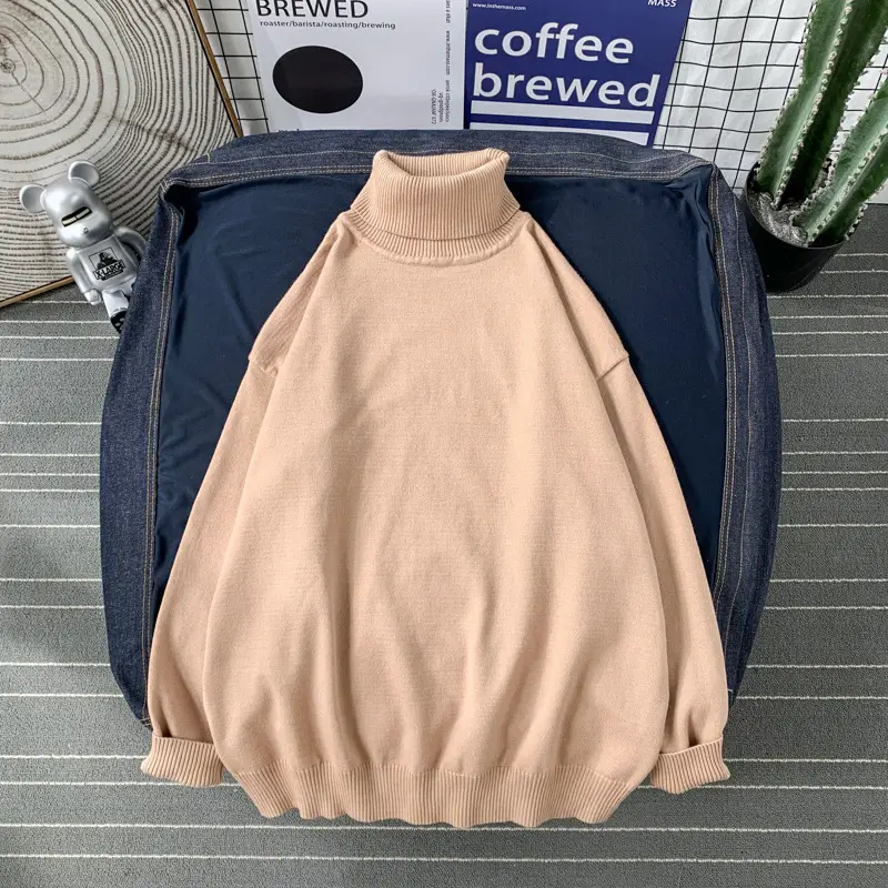 Men's 2020 New Korean Style Sweater Blue Slim Fit — feature 5