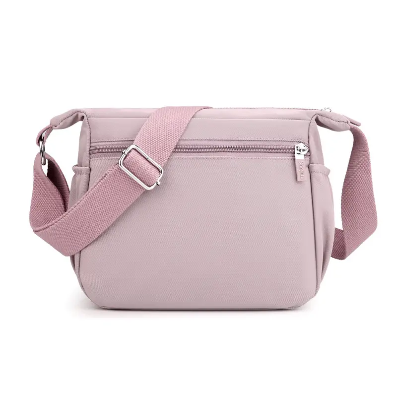 Pink Nylon Shoulder Bag for Women European American Cross-Border - Image 9