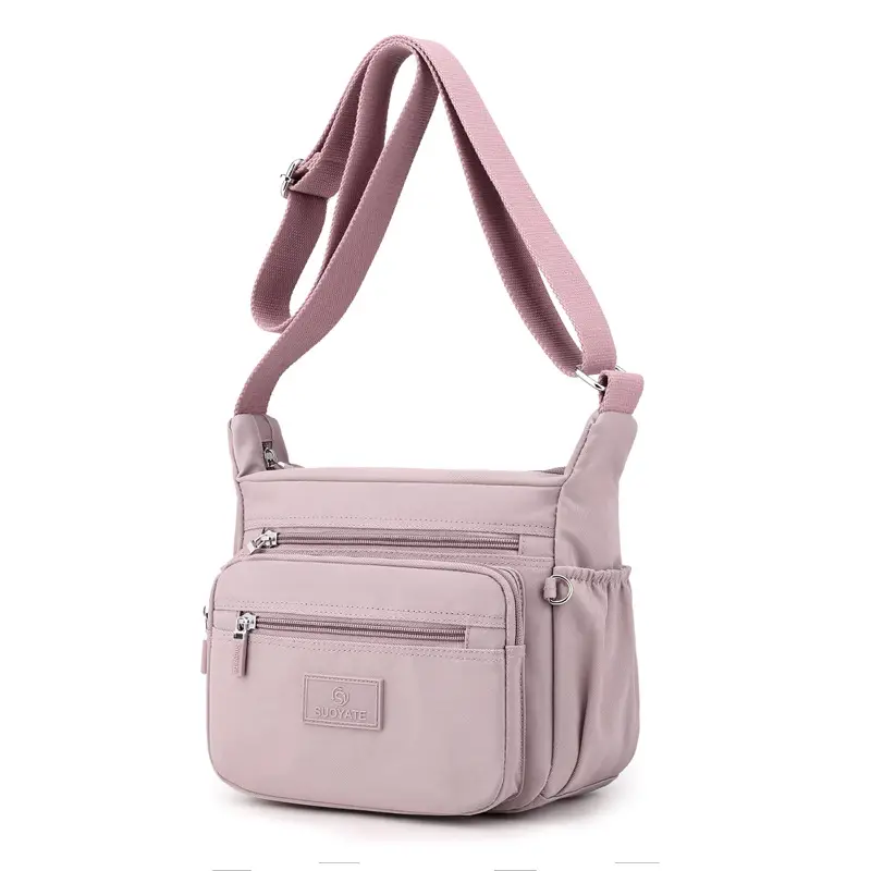 Pink Nylon Shoulder Bag for Women European American Cross-Border - Image 11
