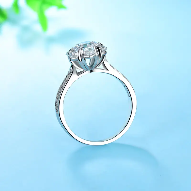 Mosan Diamond Petal Ring for Women Super Display - Image 4
