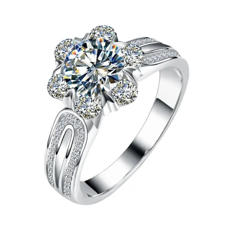 Mosan Diamond Petal Ring for Women Super Display - Image 5