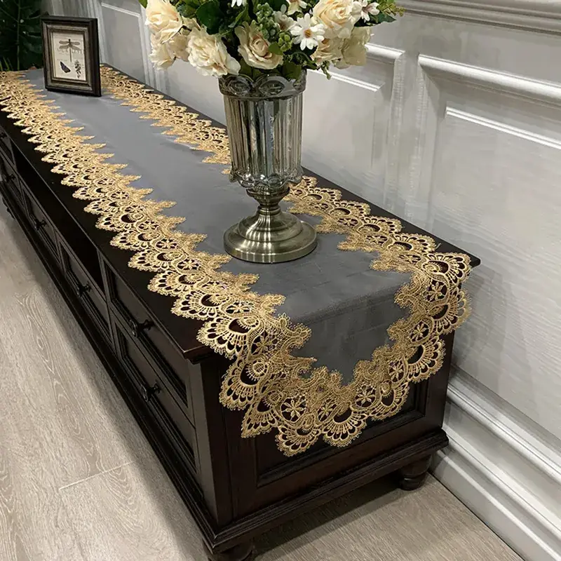 Cross-Border Korean Lace Tablecloth for Coffee Table - Image 15