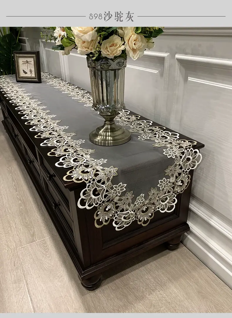 Cross-Border Korean Lace Tablecloth for Coffee Table — feature 10