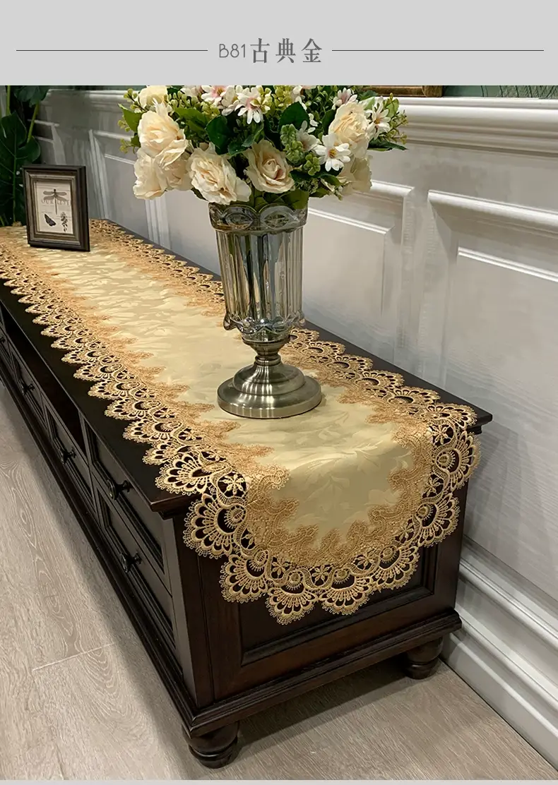 Cross-Border Korean Lace Tablecloth for Coffee Table — feature 14