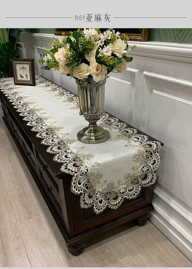 Cross-Border Korean Lace Tablecloth for Coffee Table — feature 16