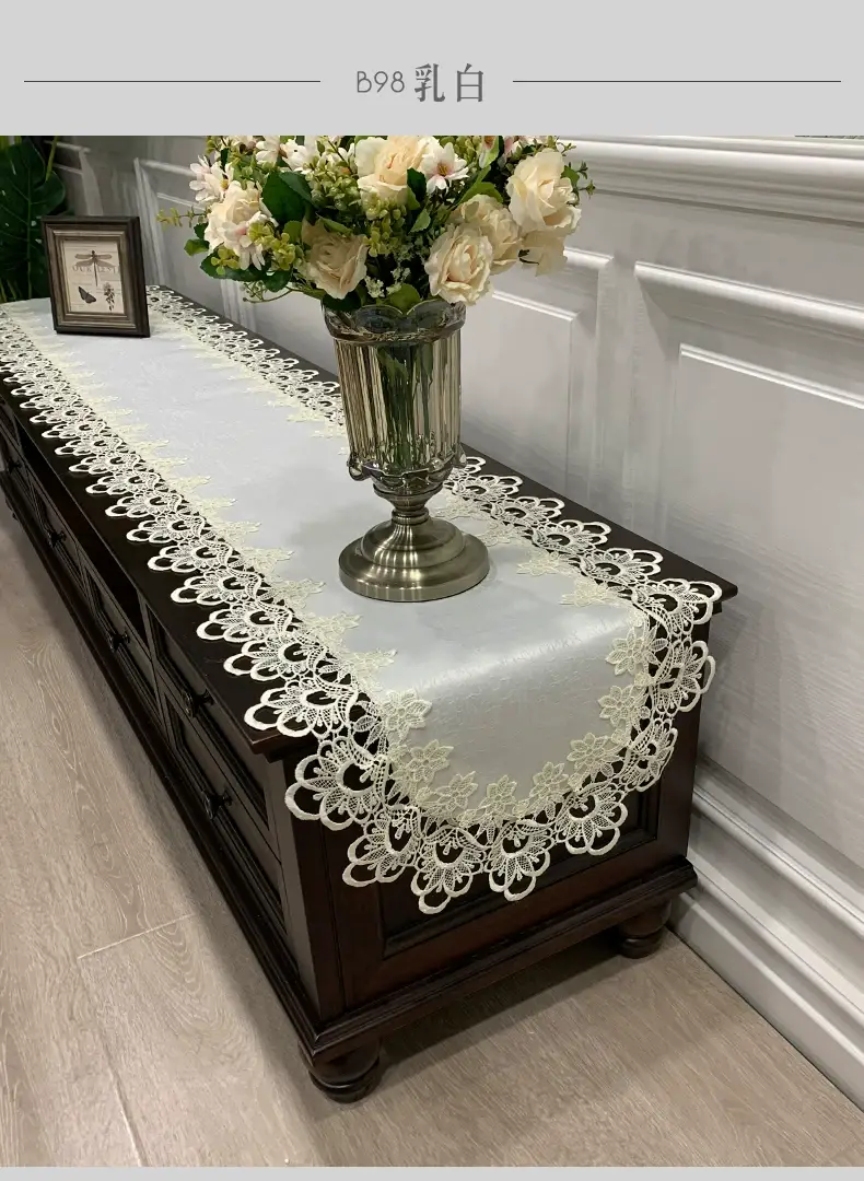 Cross-Border Korean Lace Tablecloth for Coffee Table — feature 20