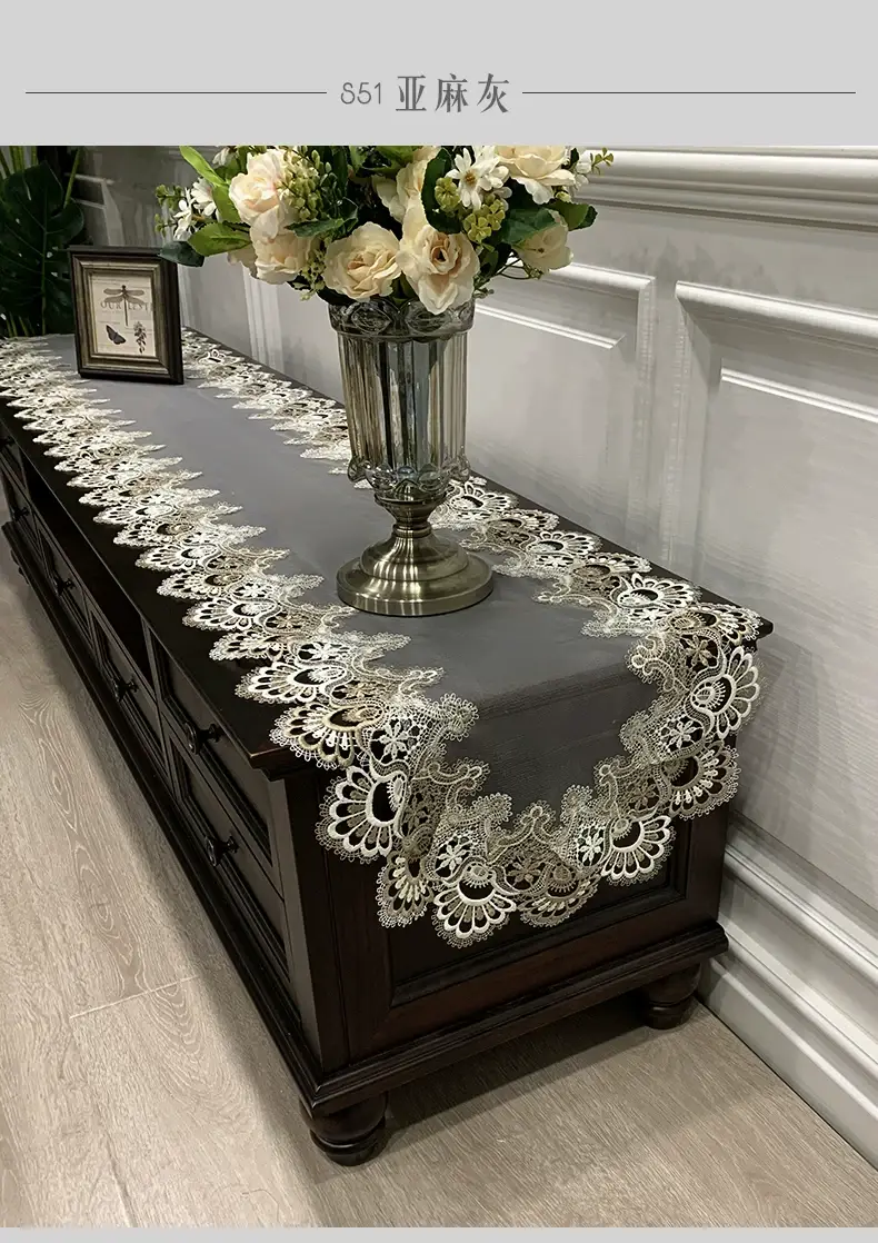 Cross-Border Korean Lace Tablecloth for Coffee Table — feature 4