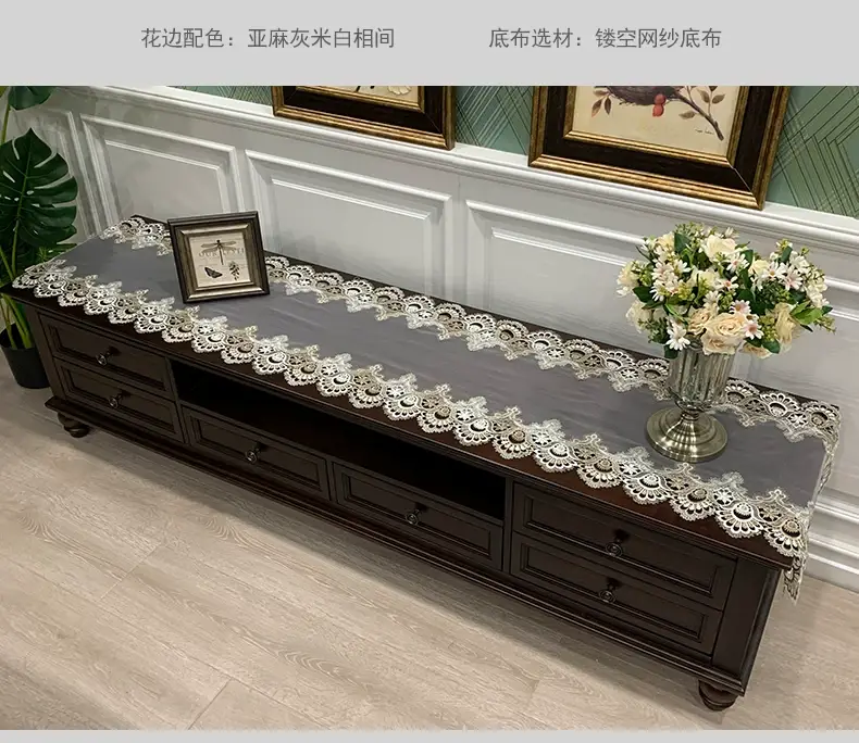 Cross-Border Korean Lace Tablecloth for Coffee Table — feature 5