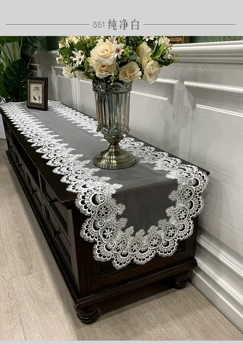 Cross-Border Korean Lace Tablecloth for Coffee Table — feature 8