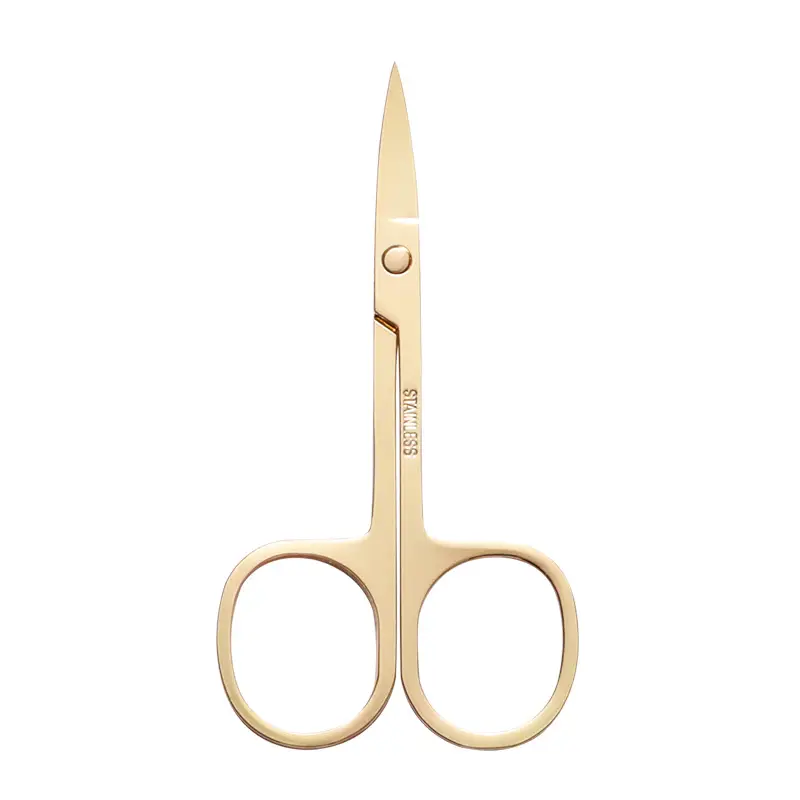 Rose Gold Eyebrow Trimmer Scissors 3cm High - Image 2