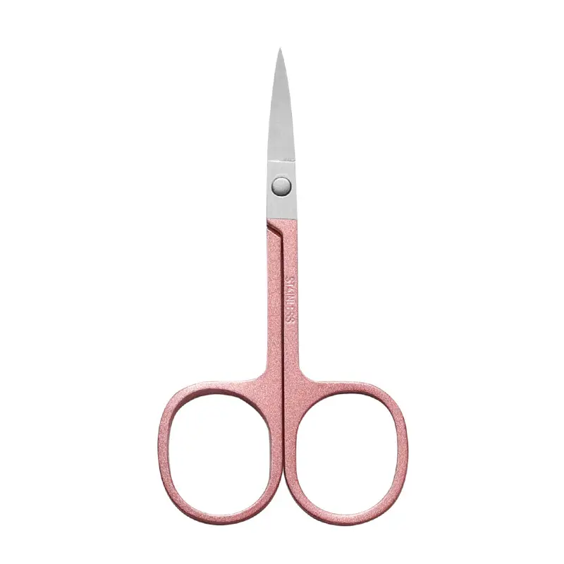Rose Gold Eyebrow Trimmer Scissors 3cm High - Image 3