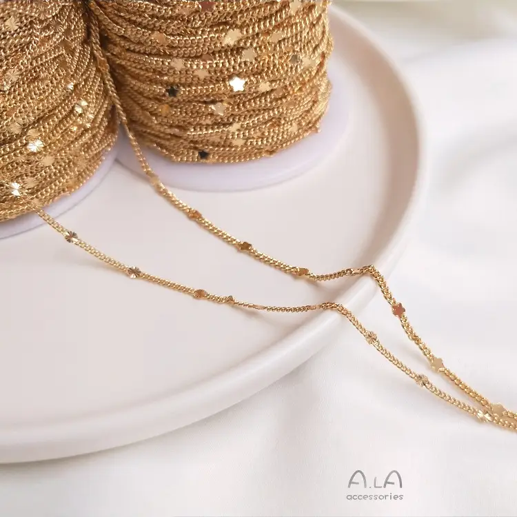 14k Gold Heart Sunflower Chain Necklace Set - Image 7